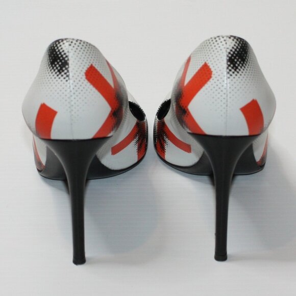 Prada Rare Graffiti Eye Pointy Toe Pumps Shoes in size EU 40 / US 10 - Picture 8 of 12